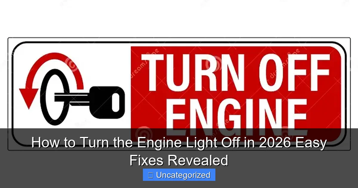 How to Turn the Engine Light Off in 2026 Easy Fixes Revealed