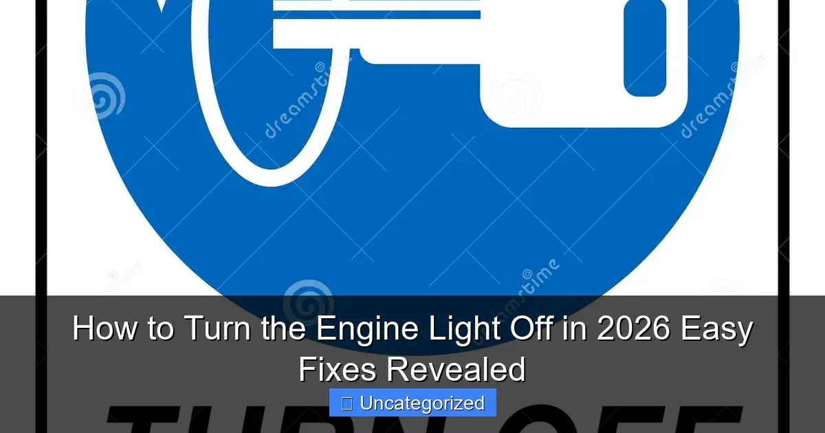 How to Turn the Engine Light Off in 2026 Easy Fixes Revealed