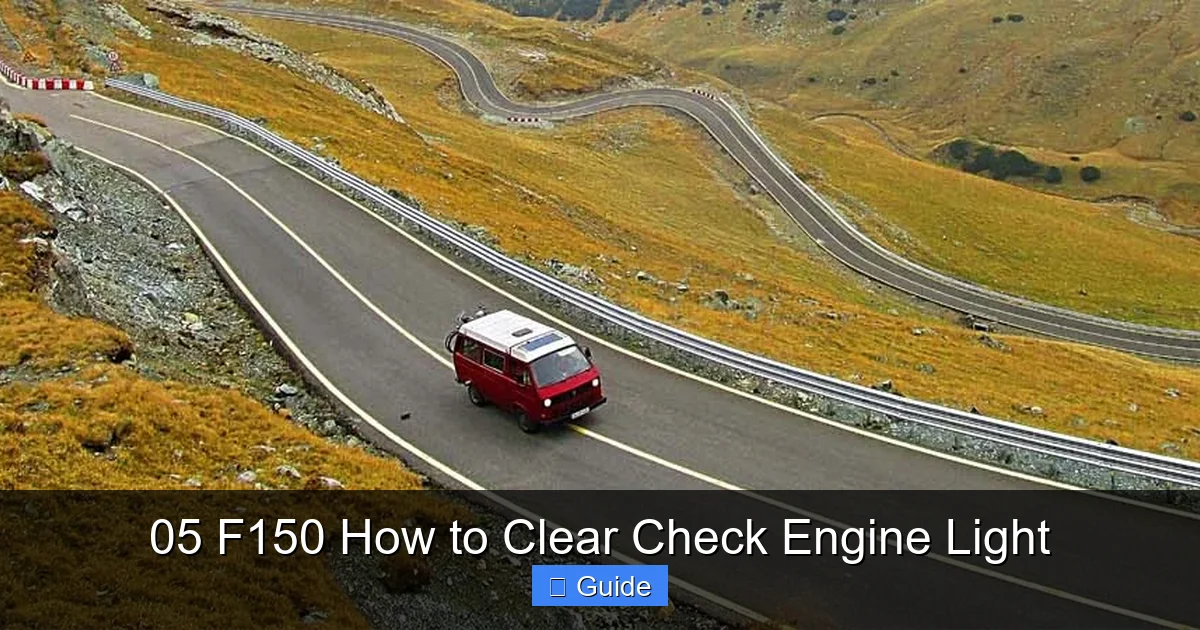 05 F150 How to Clear Check Engine Light