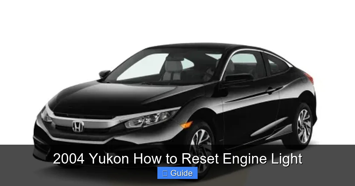 2004 Yukon How to Reset Engine Light