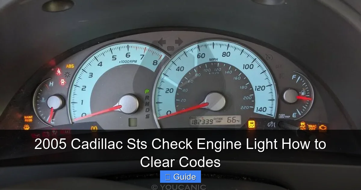 2005 Cadillac Sts Check Engine Light How to Clear Codes
