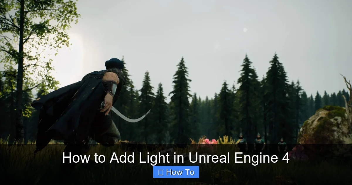 How to Add Light in Unreal Engine 4