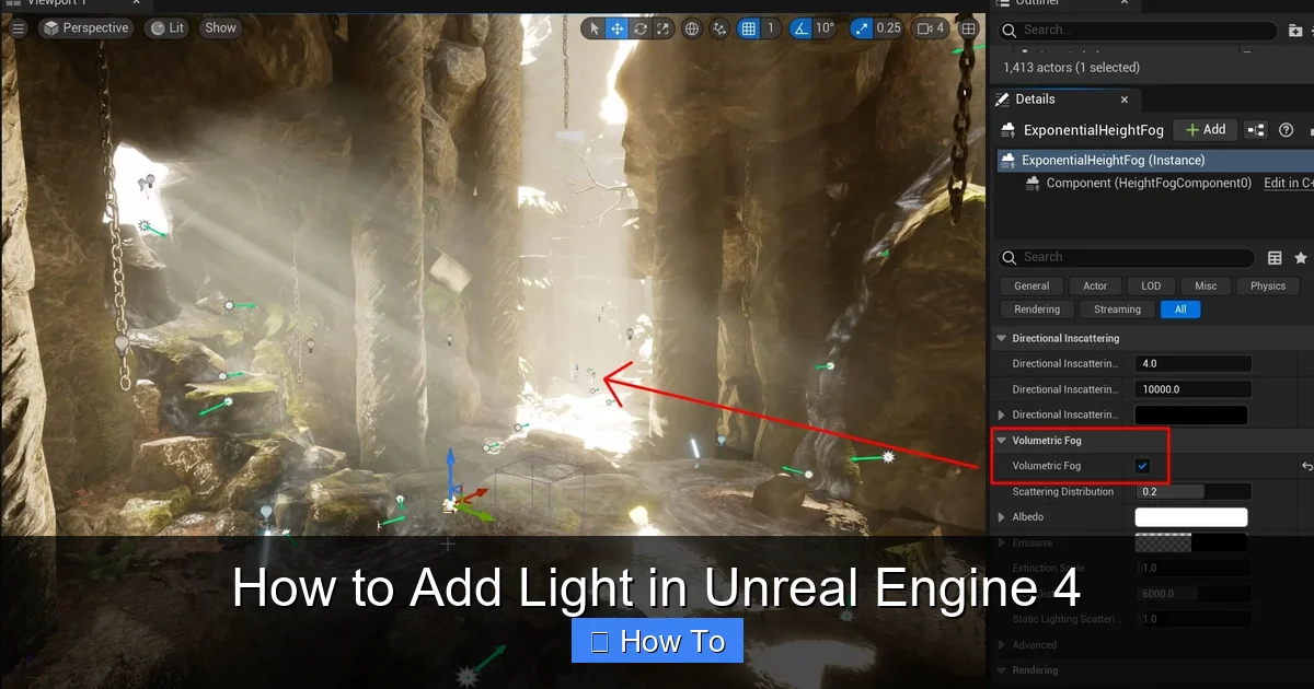 How to Add Light in Unreal Engine 4