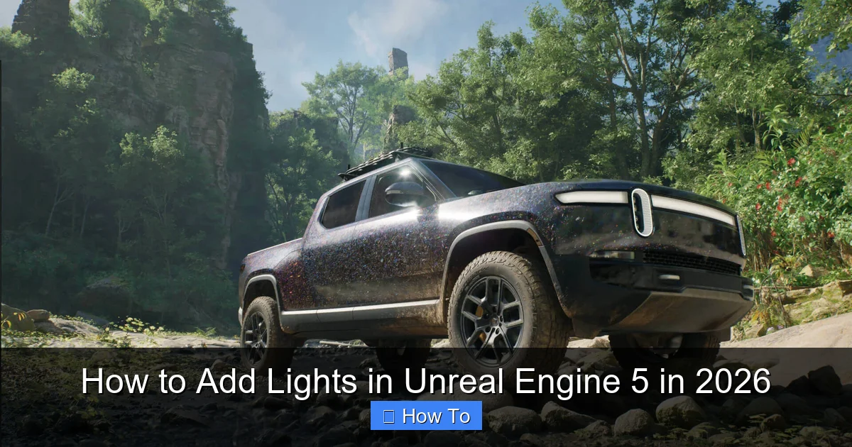 How to Add Lights in Unreal Engine 5 in 2026