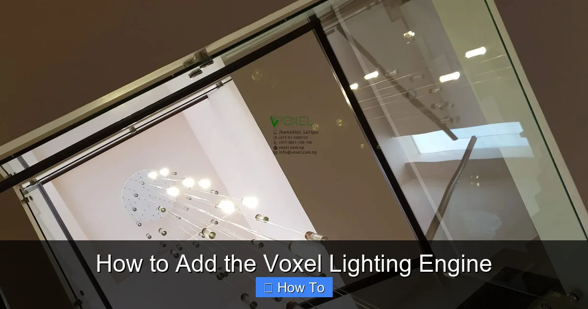 How to Add the Voxel Lighting Engine