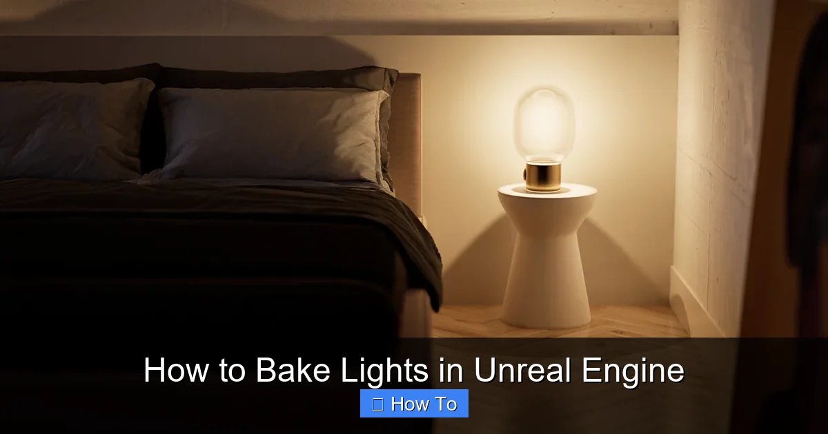 How to Bake Lights in Unreal Engine