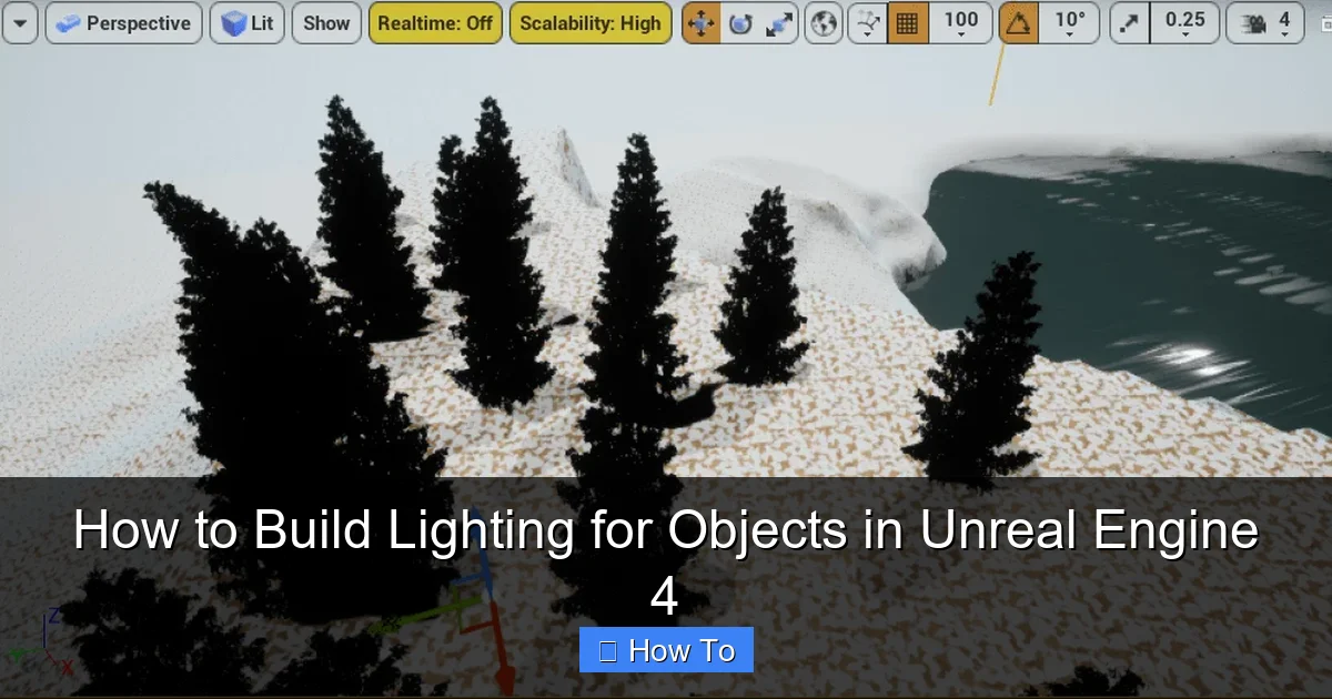 How to Build Lighting for Objects in Unreal Engine 4