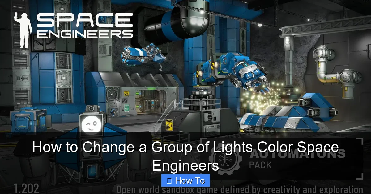 How to Change a Group of Lights Color Space Engineers