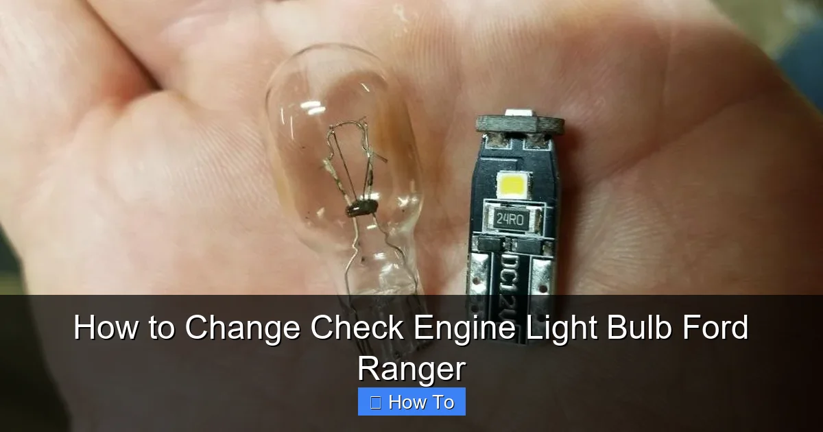 How to Change Check Engine Light Bulb Ford Ranger