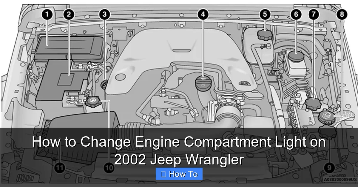 How to Change Engine Compartment Light on 2002 Jeep Wrangler