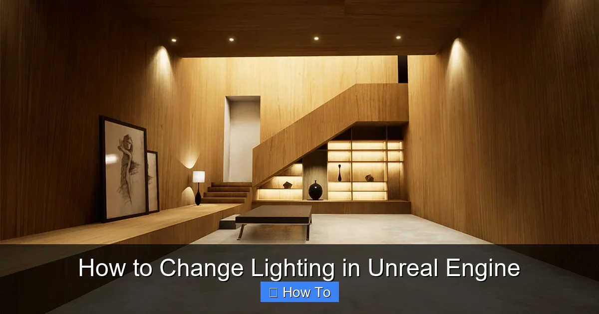 How to Change Lighting in Unreal Engine
