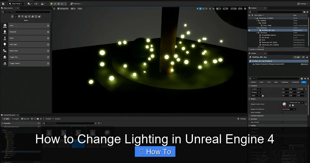 How to Change Lighting in Unreal Engine 4