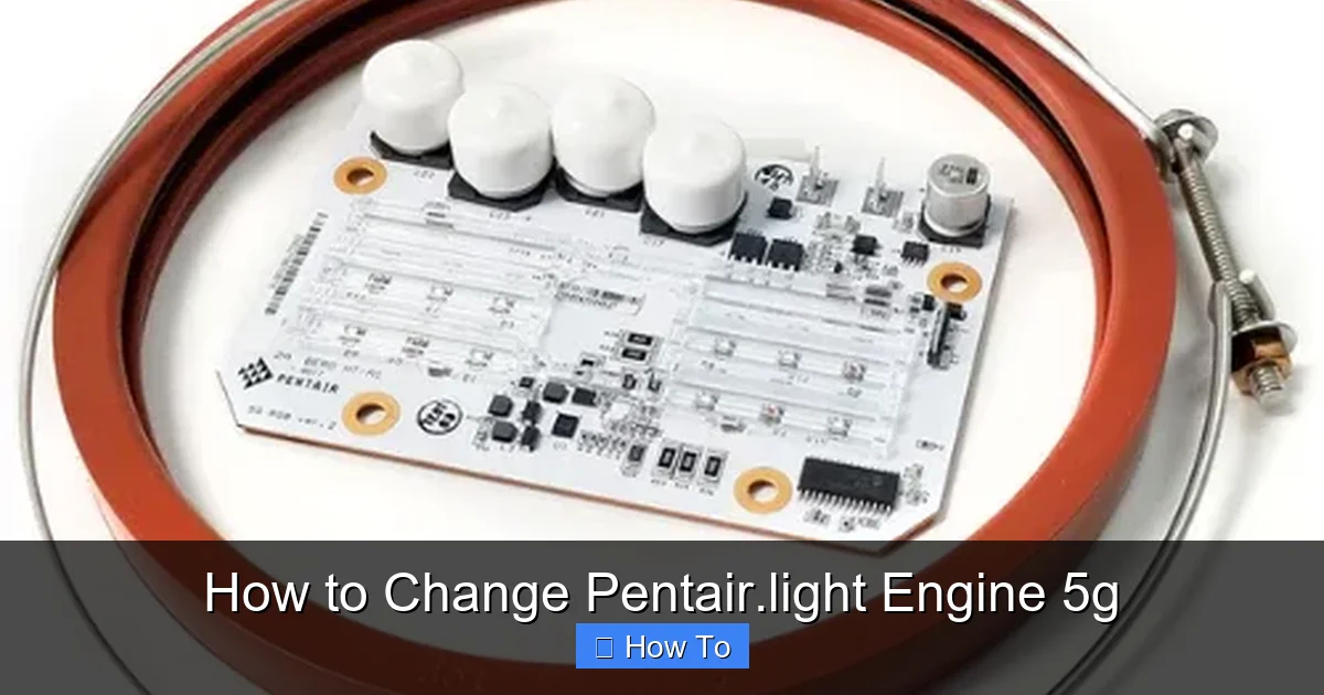 How to Change Pentair.light Engine 5g