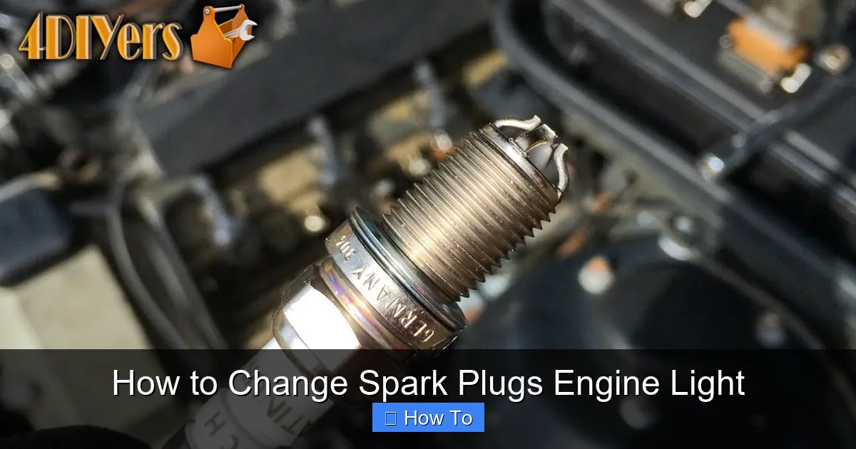 How to Change Spark Plugs Engine Light