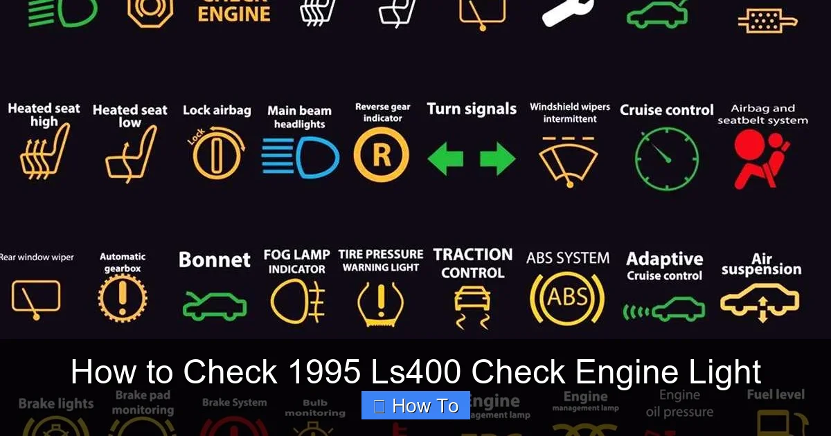 How to Check 1995 Ls400 Check Engine Light