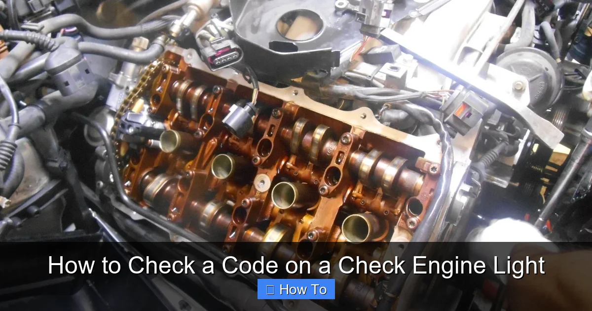 How to Check a Code on a Check Engine Light