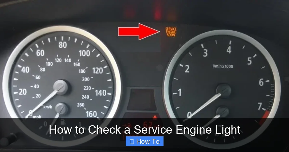 How to Check a Service Engine Light