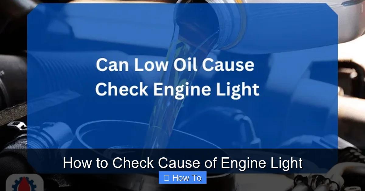 How to Check Cause of Engine Light