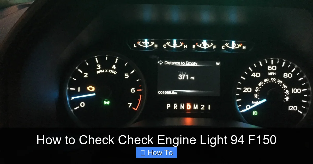 How to Check Check Engine Light 94 F150