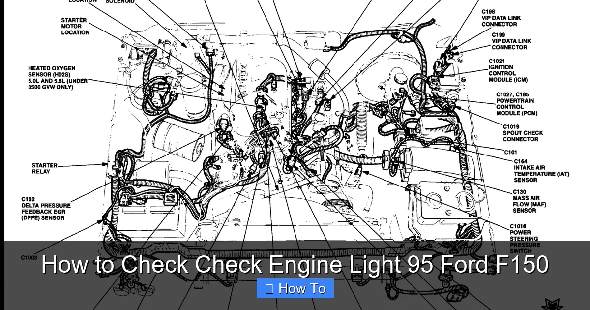 How to Check Check Engine Light 95 Ford F150