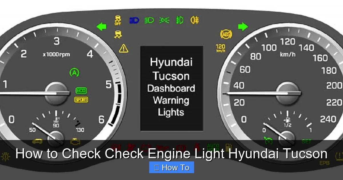 How to Check Check Engine Light Hyundai Tucson