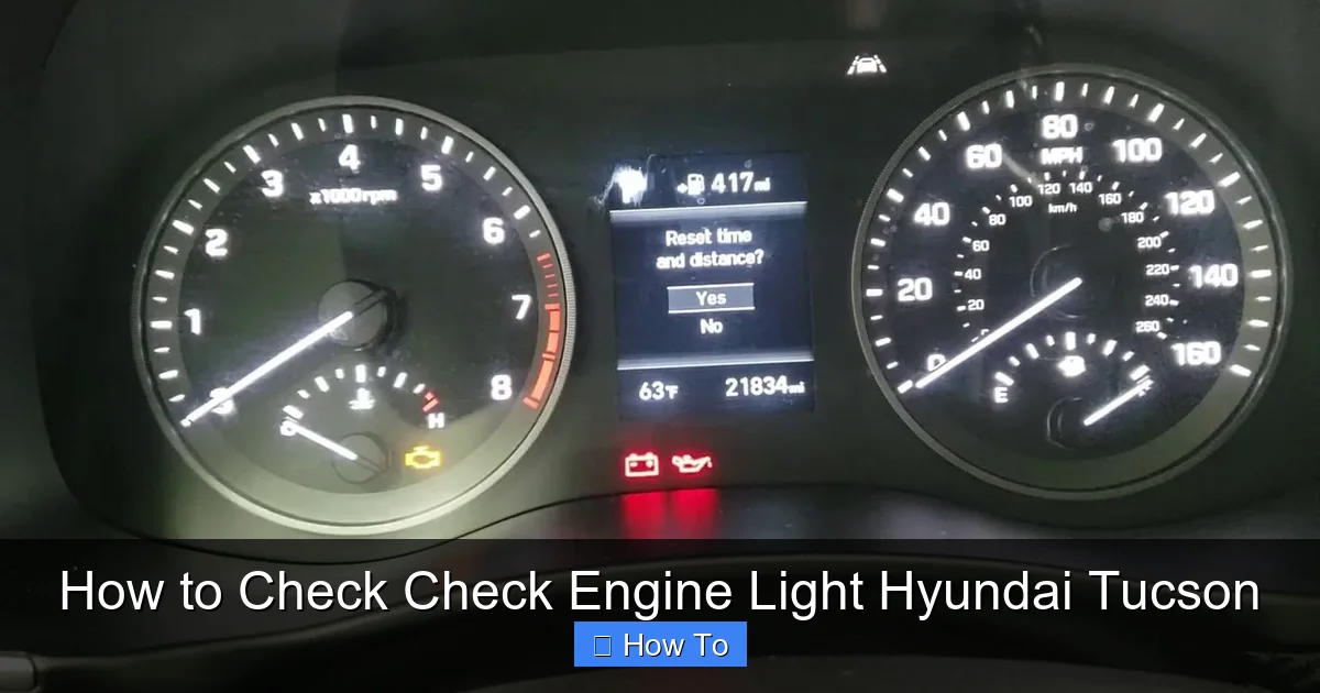 How to Check Check Engine Light Hyundai Tucson