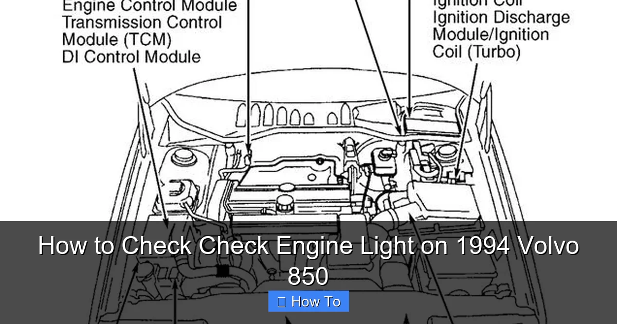 How to Check Check Engine Light on 1994 Volvo 850