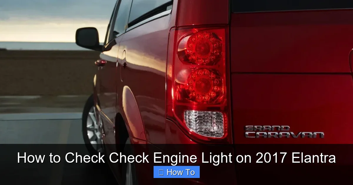 How to Check Check Engine Light on 2017 Elantra