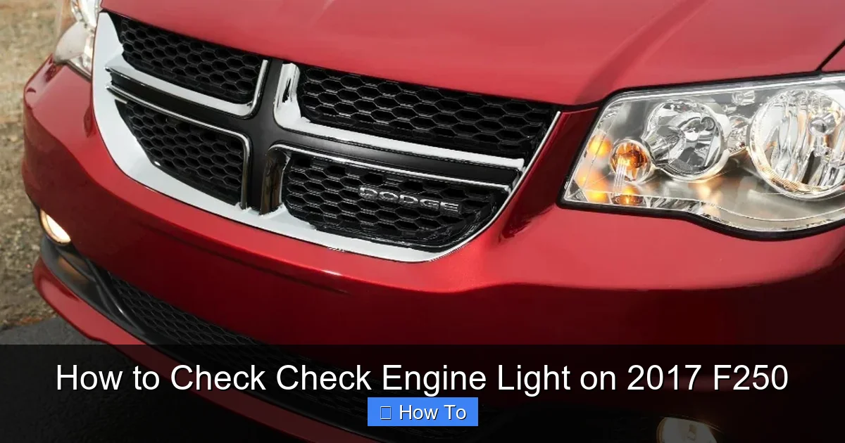 How to Check Check Engine Light on 2017 F250