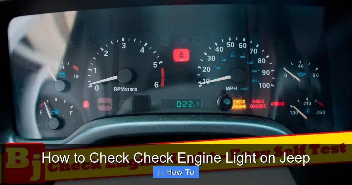 How to Check Check Engine Light on Jeep