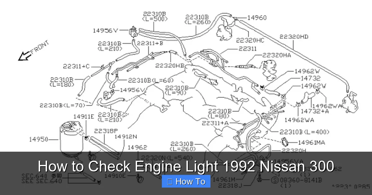 How to Check Engine Light 1992 Nissan 300