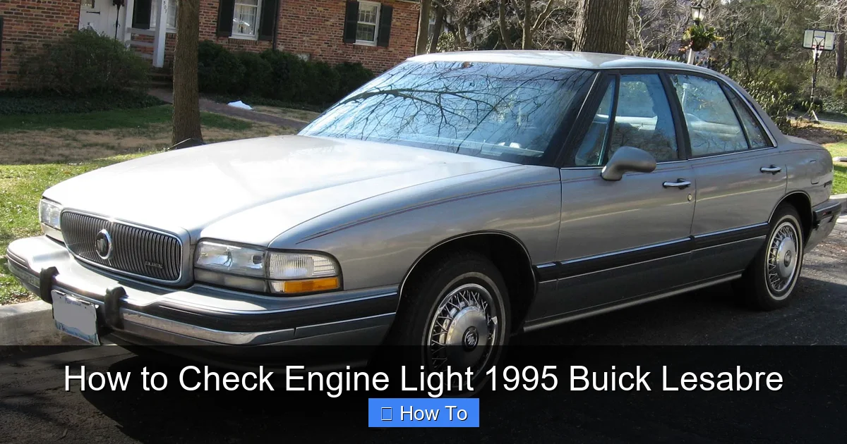 How to Check Engine Light 1995 Buick Lesabre