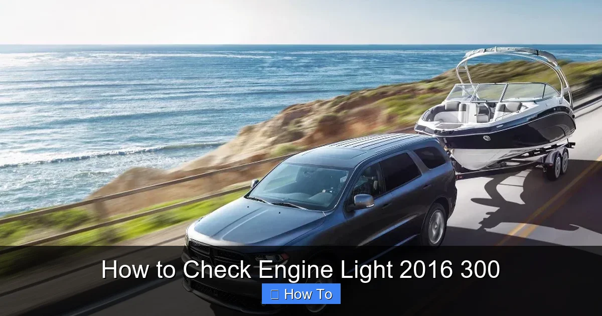 How to Check Engine Light 2016 300