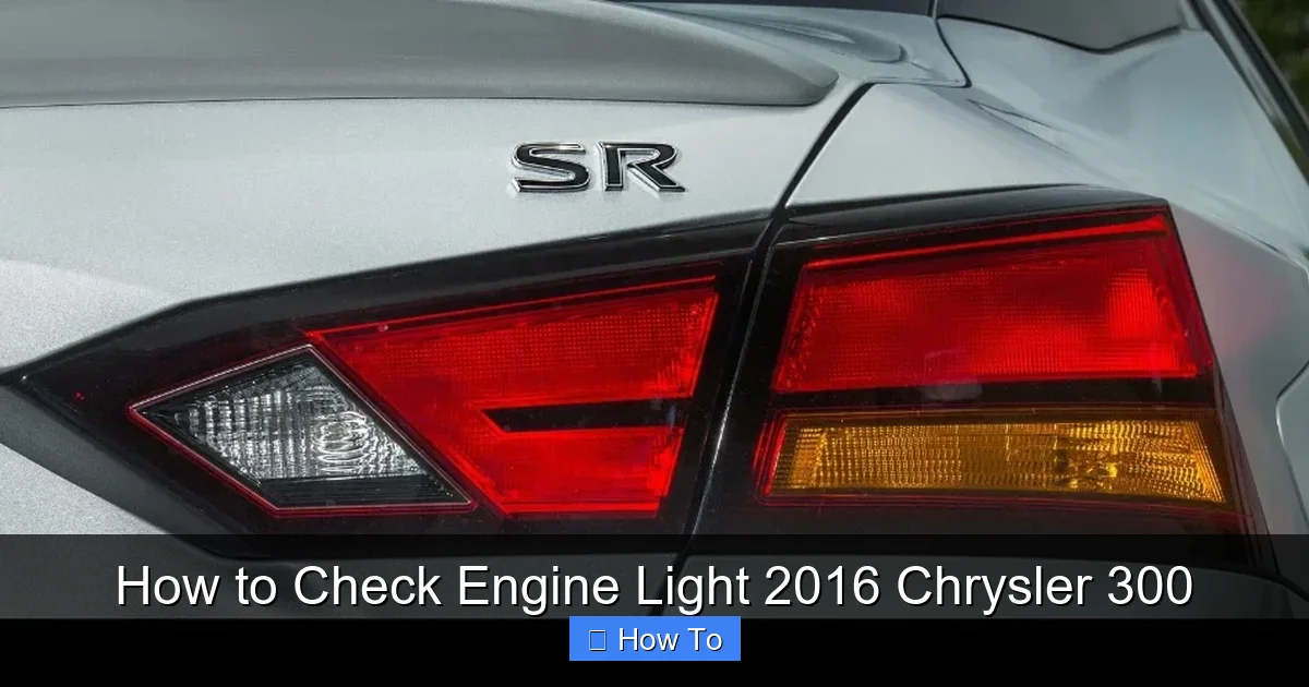 How to Check Engine Light 2016 Chrysler 300