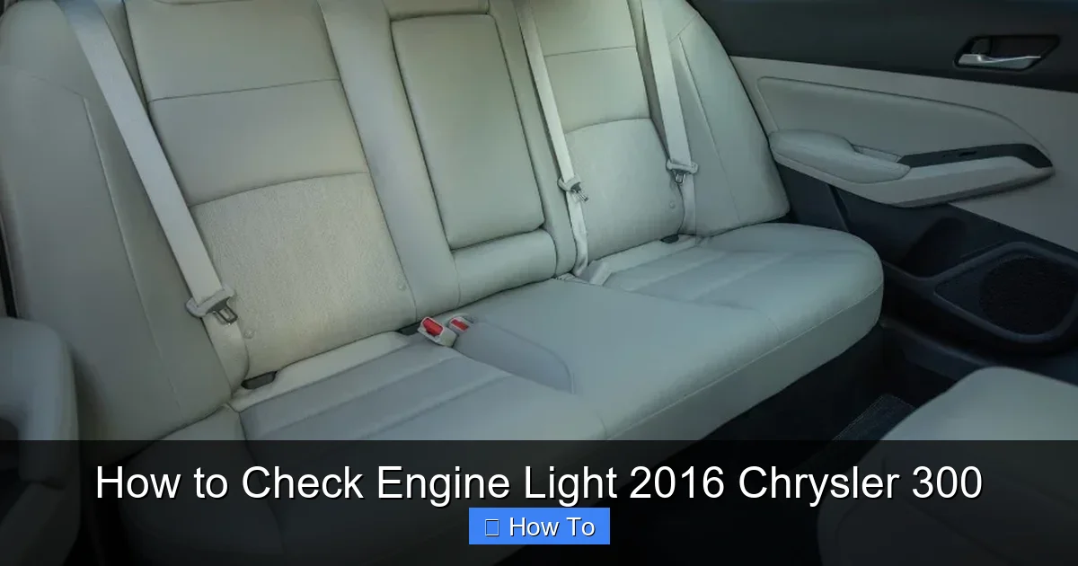 How to Check Engine Light 2016 Chrysler 300