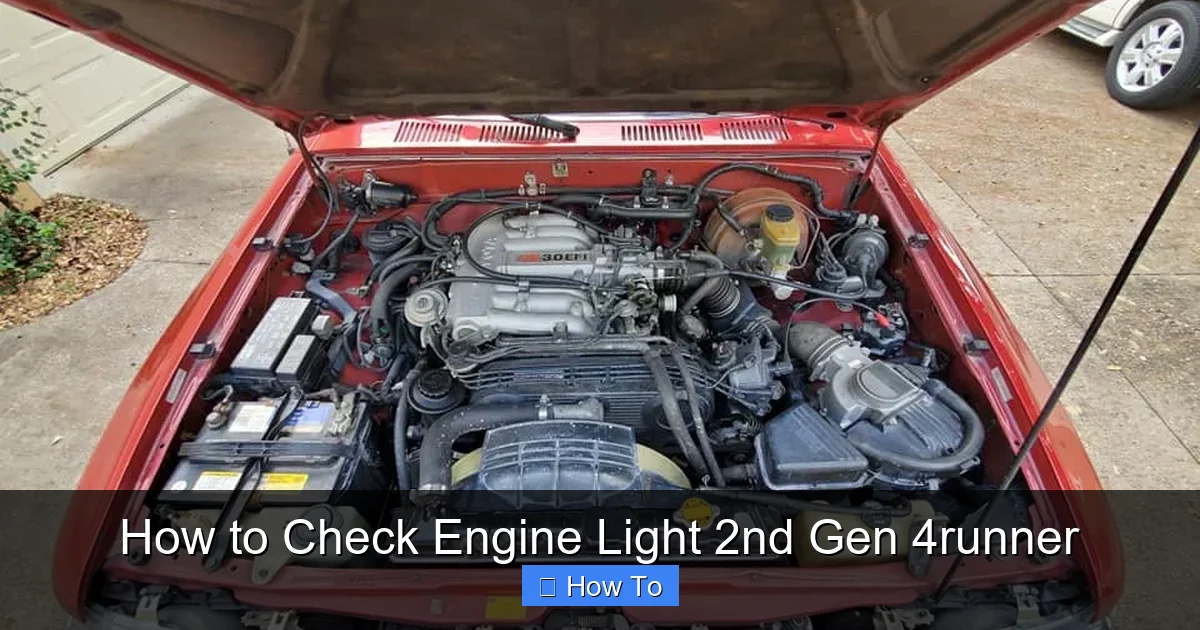 How to Check Engine Light 2nd Gen 4runner