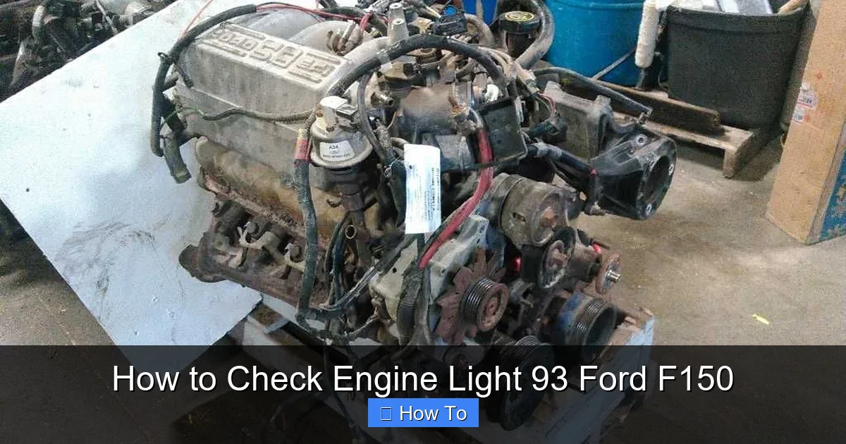 How to Check Engine Light 93 Ford F150