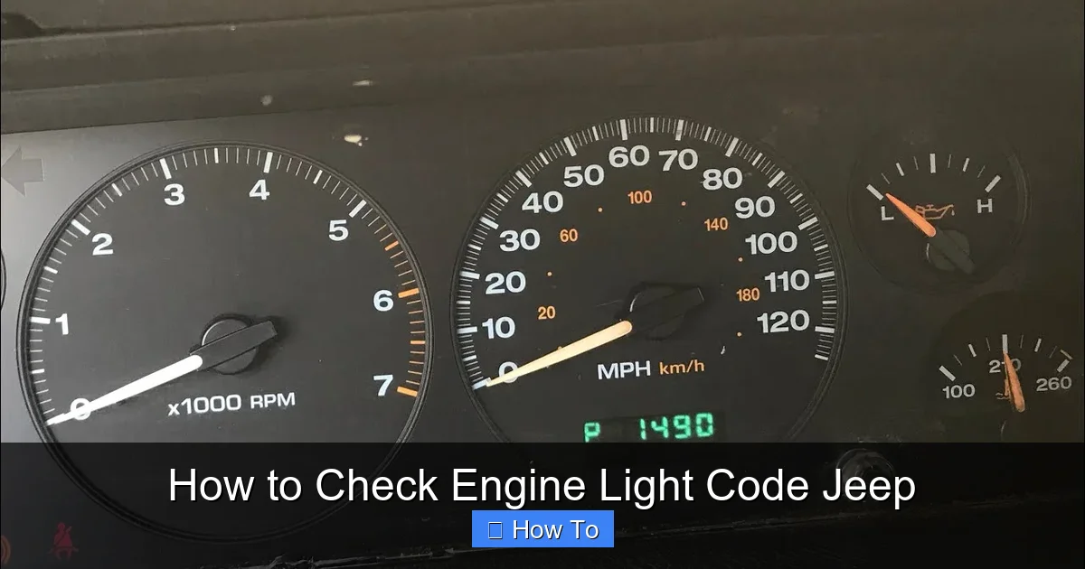 How to Check Engine Light Code Jeep