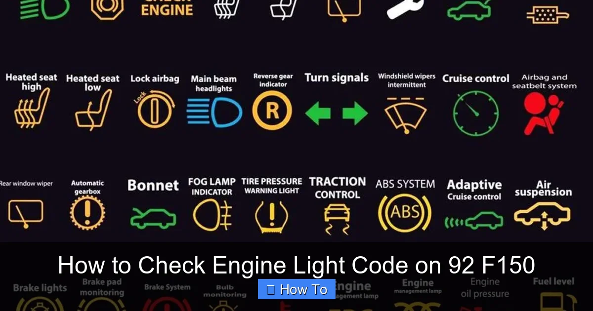 How to Check Engine Light Code on 92 F150