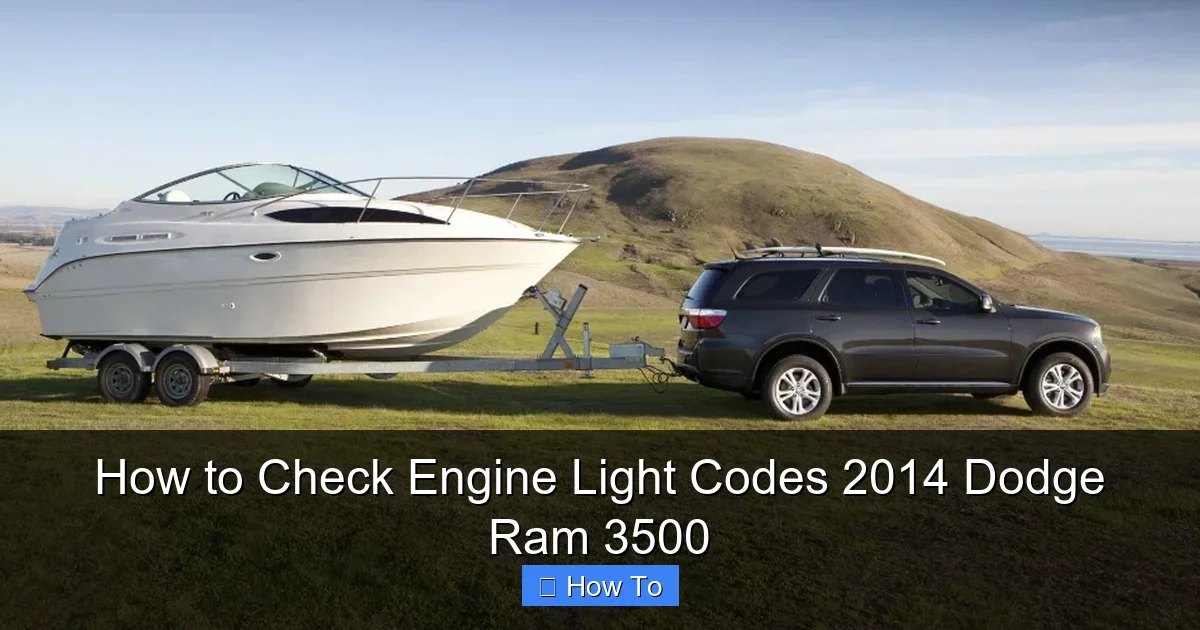 How to Check Engine Light Codes 2014 Dodge Ram 3500