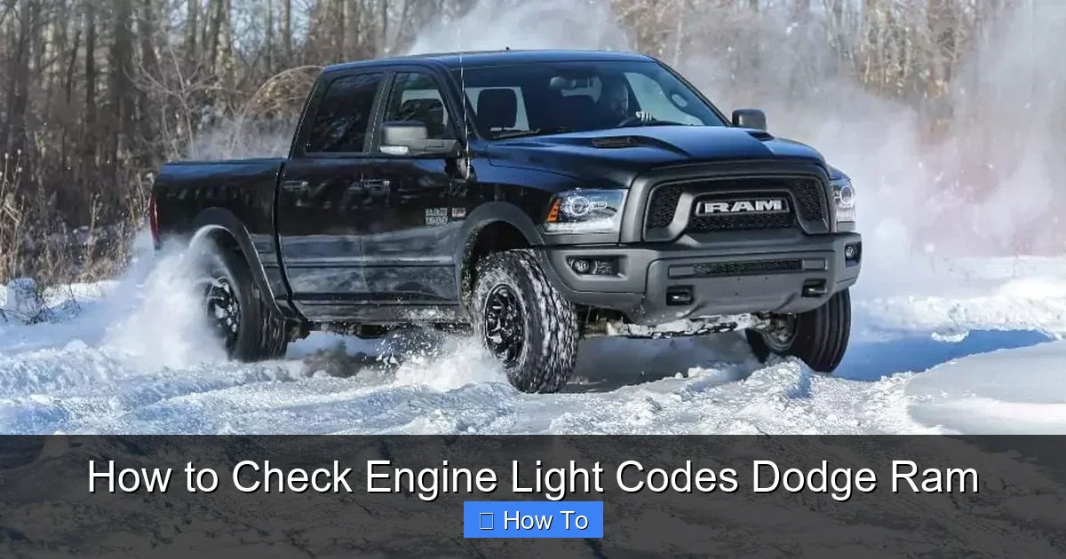 How to Check Engine Light Codes Dodge Ram
