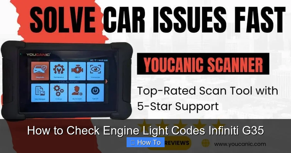 How to Check Engine Light Codes Infiniti G35