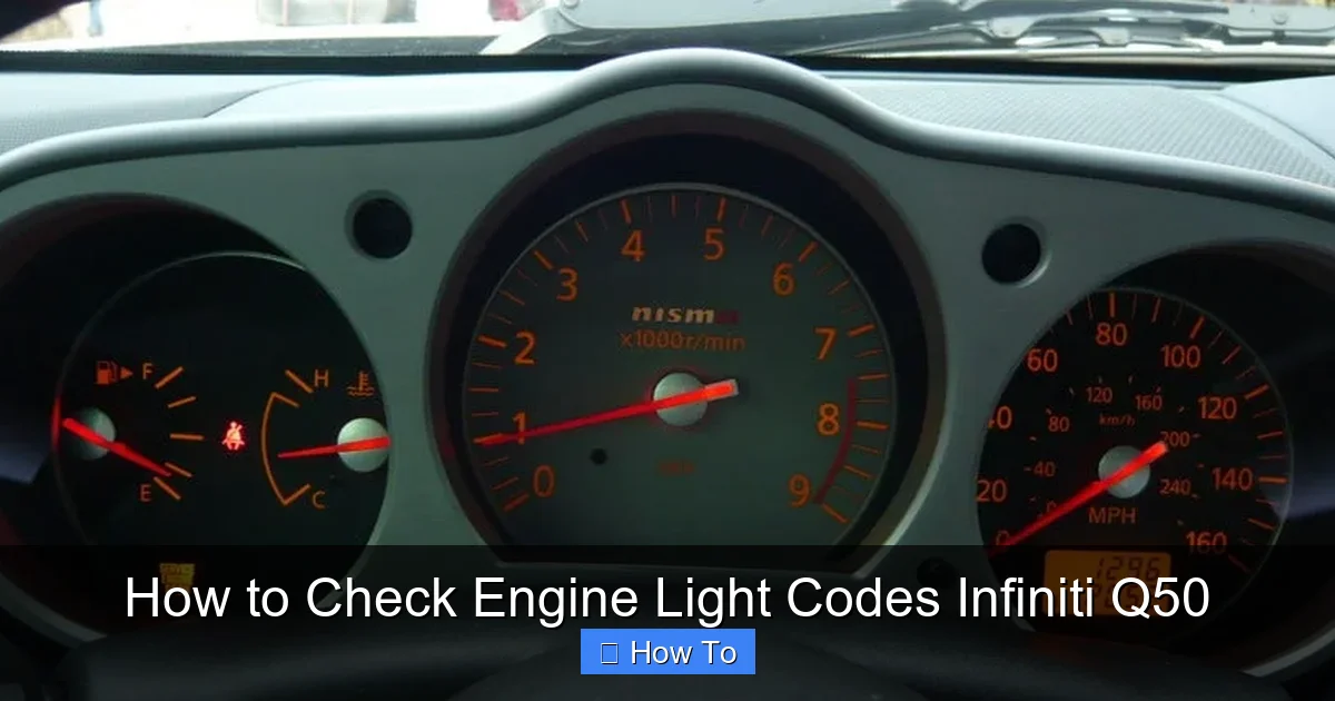 How to Check Engine Light Codes Infiniti Q50