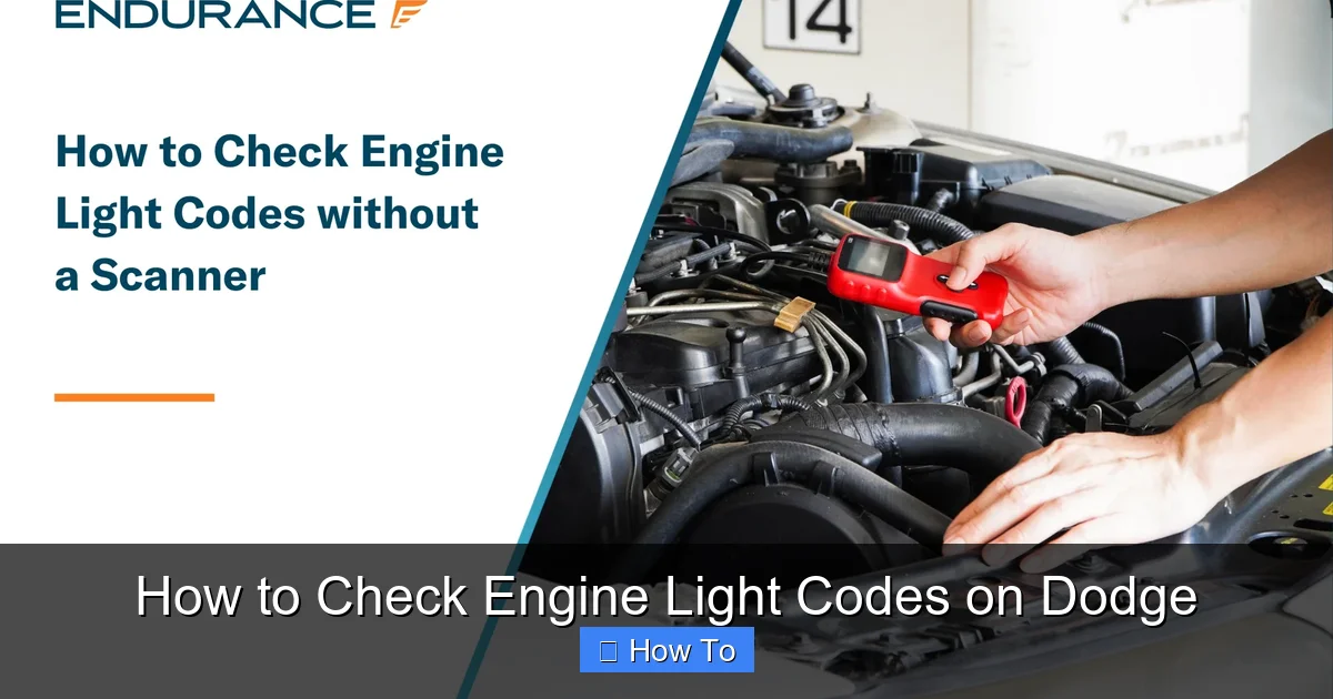 How to Check Engine Light Codes on Dodge