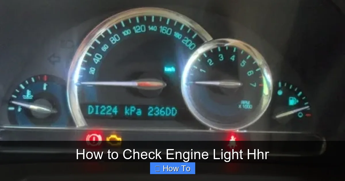 How to Check Engine Light Hhr