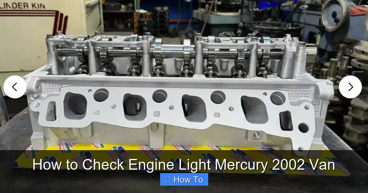 How to Check Engine Light Mercury 2002 Van