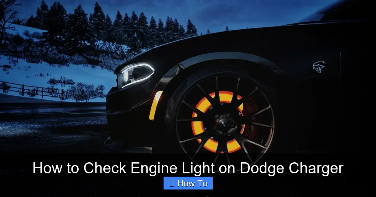 How to Check Engine Light on Dodge Charger