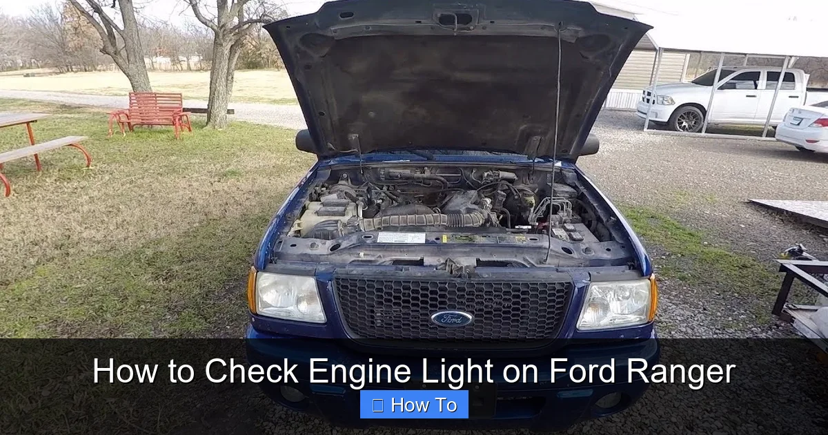 How to Check Engine Light on Ford Ranger