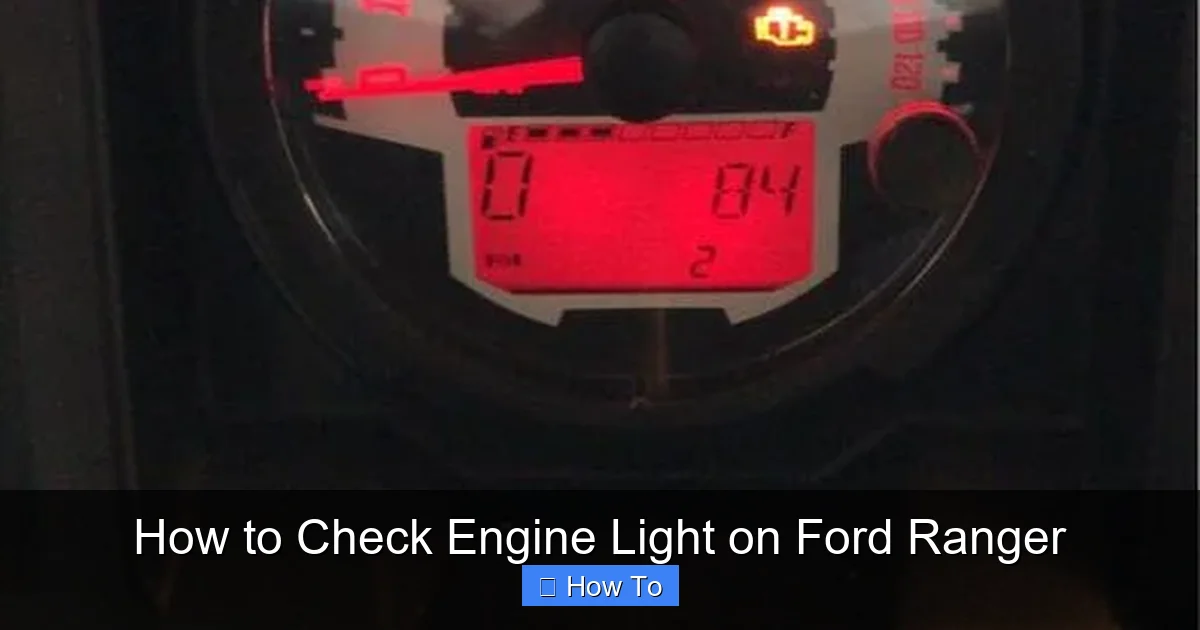 How to Check Engine Light on Ford Ranger