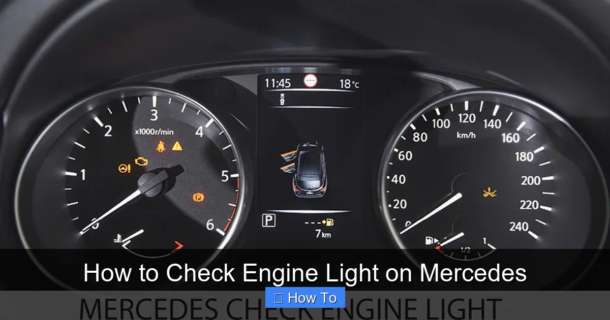 How to Check Engine Light on Mercedes